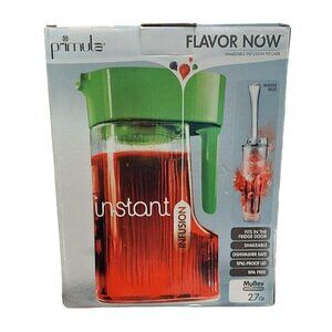 NEW Primula Infusion Pitcher Flavor Now 2.7 Qt Shakeable Refrigerator Door Size